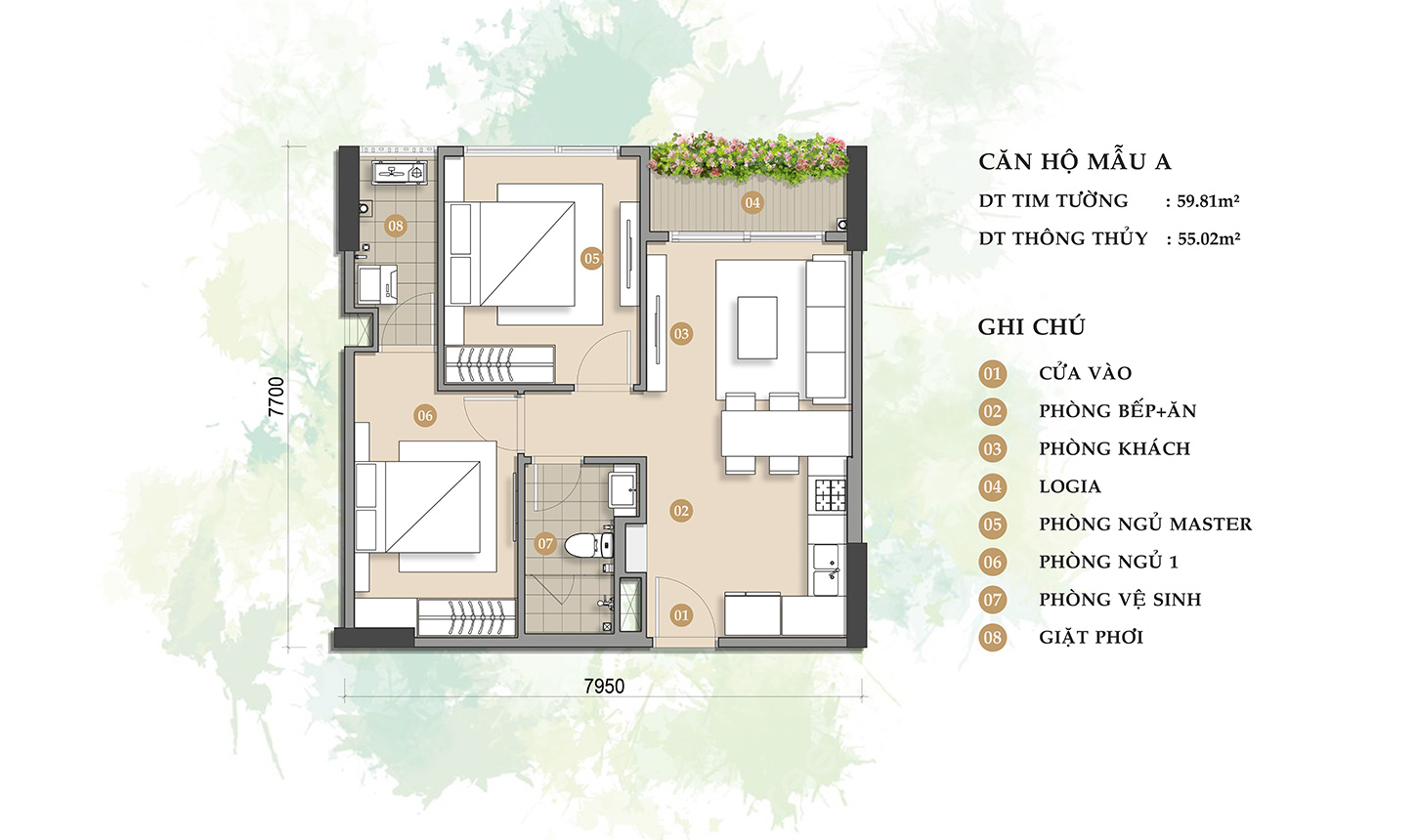  CĂN HỘ MẪU A