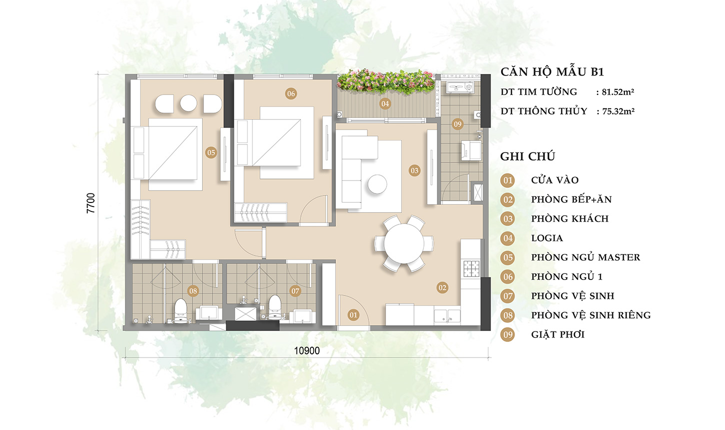  CĂN HỘ MẪU B1
