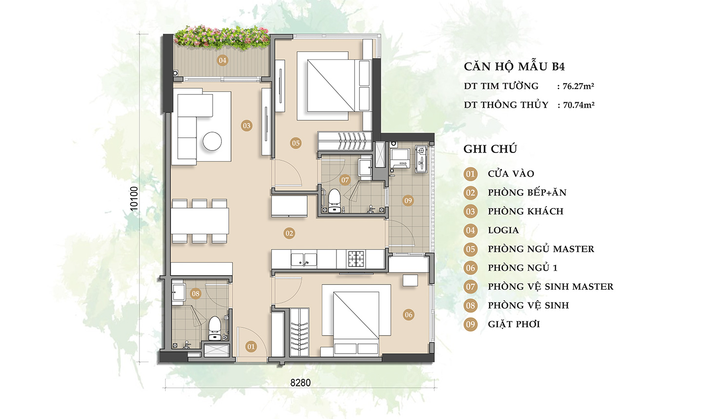 CĂN HỘ MẪU B4
